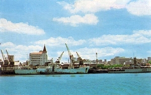 Maputo haven , oude foto