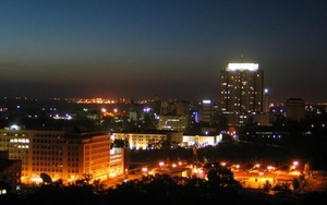 maputo stad , nachtzicht