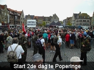 Start van de 2de dag te Poperinge