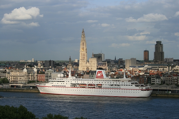 cruiseship Deutschland arrived ...