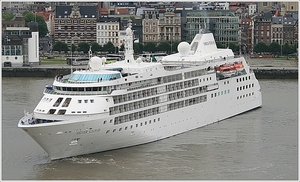 Cruiseship Silver Cloud ...  Silversea Cruises.
