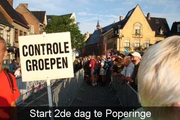 Start van de 2de dag te Poperinge