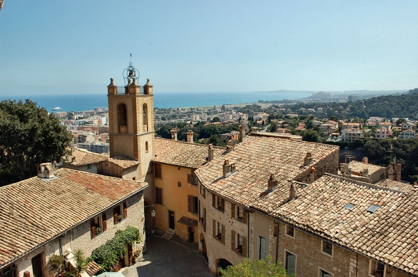 Coted'Azur _Cagnes-Sur-Mer, bovenzicht vanaf chateau