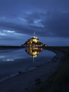 Normandie _Mont St-Michel by night