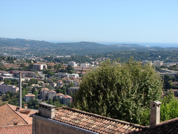 Provence _Grasse _zicht op Grasse en zee