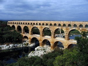 Provence _Nimes omg _De Pont du Gard, Romeins aquaduct 2