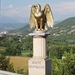 Provence _Route Napoleon _Gilded eagle marker of the Route Napol