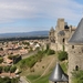 Pyreneeen omg _Carcassonne _De benedenstad gezien vanaf de burcht