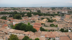 Pyreneeen omg _Carcassonne _de benedenstad