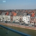 Mechelen en de Dijle vanachter een raam