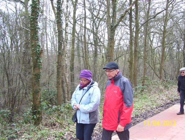 Wandelen naar het fort Midzelen - 11 april 2013