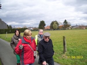 Wandelen naar het fort Midzelen - 11 april 2013