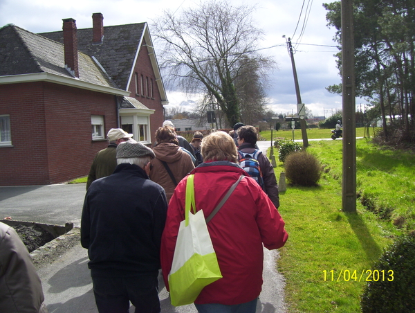 Wandelen naar het fort Midzelen - 11 april 2013