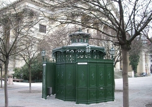 dames en heren toilet. in berlijn