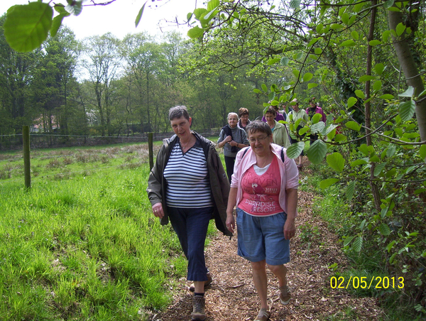 Wandeling naar Domein Roosendael - 2 mei 2013