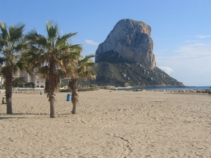 Calpe Penon d'  Ifach en strand