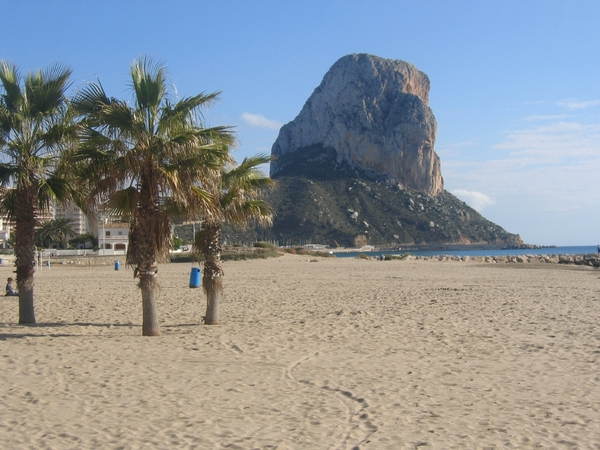 Calpe Penon d'  Ifach en strand