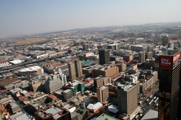 Johannesburg vanop 50ste verdieping Carlton Centre