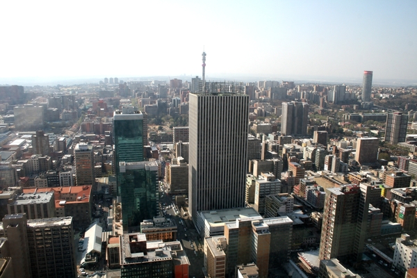 Johannesburg vanop 50ste verdieping Carlton Centre