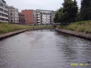 Kanaal in de buik van Gent.