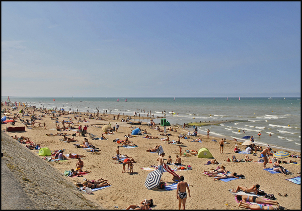 Cabourg, Normandi, strand, D-day, beach