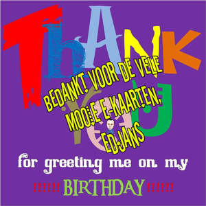 Bedankt mailgroep