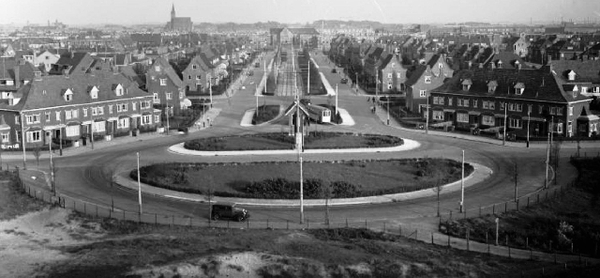 Kwartellaan gezien van het uitkijkpunt in de Westduinen
