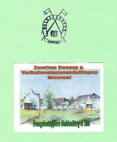 098-Stempel en sticker De Vreugdestappers Huldenberg