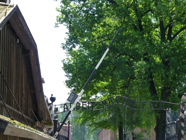 Ingang concentratiekamp AUSWITZ of OSWIECIM