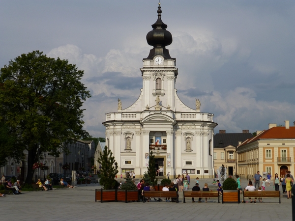 Het mooie kerkje van Wadowice..