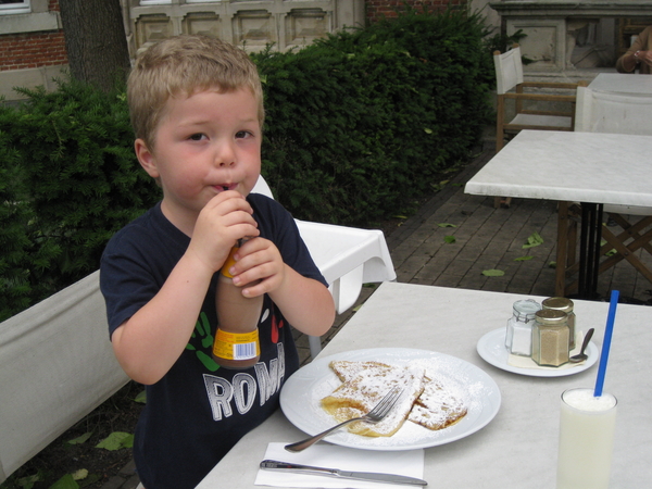 176) Ruben bij zijn pannekoek