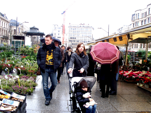 Bloemenmarkt op de kouter.