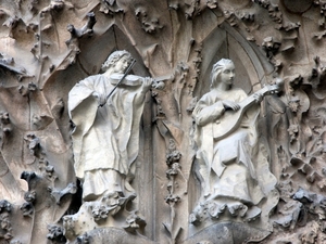 Sagrada Familia door Antonio Gaudi  Geboortegevel