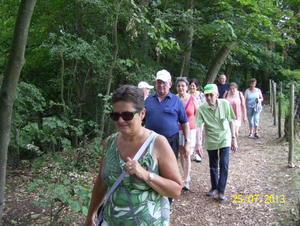 Fietsen naar en wandelen in Roosendael -  25 juli 2013