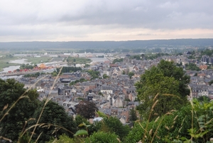 Honfleur vanaf een heuvel