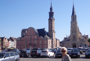Stadhuis en de O. L. Vrouwekerk