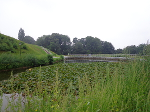 Via de vijver terug naar het centrum