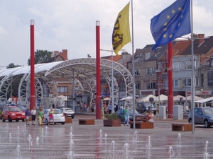 Aankomst met de tram in Nieuwpoort