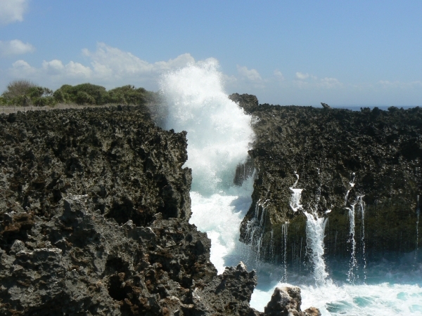 Water blow in Nusa Dua Bali