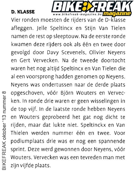 bike freak d klasse