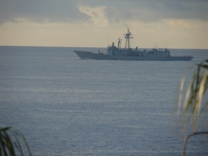 0809 Madeira - 238 - Spaans marineschip aan Funchal