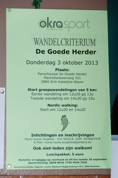 Wandelcriterium - 3 oktober 2013