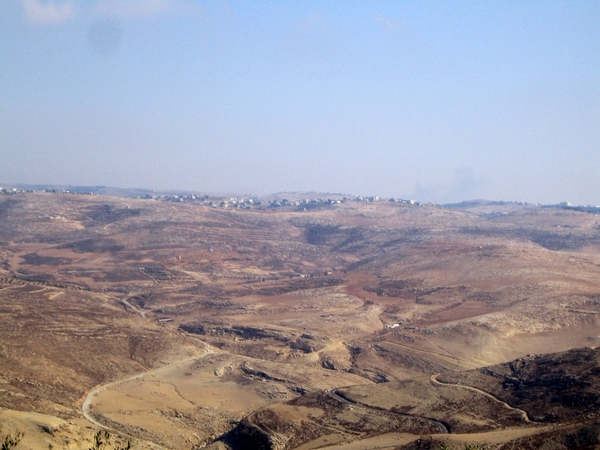 3b  Mount Nebo  _Uitzicht op Jordaanvallei, de Dode Zee,soms Jeru