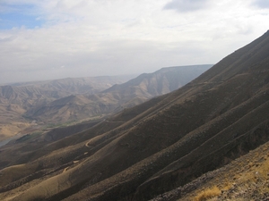 3bc Wadi Mujib, route langs de bergwand 2