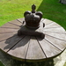 Zuid-Wales 2011-attribuut in de tuin van het kasteel