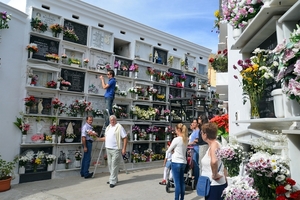 591 Màlaga - wandeling naarTorremolinos centrum - kerkhof  3.11.