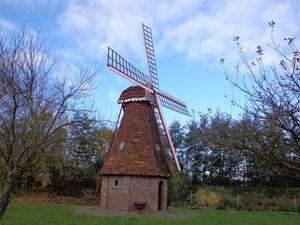 Molen in een tuin