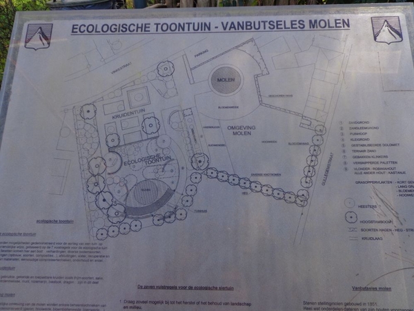 Ecologische toontuin rond de molen