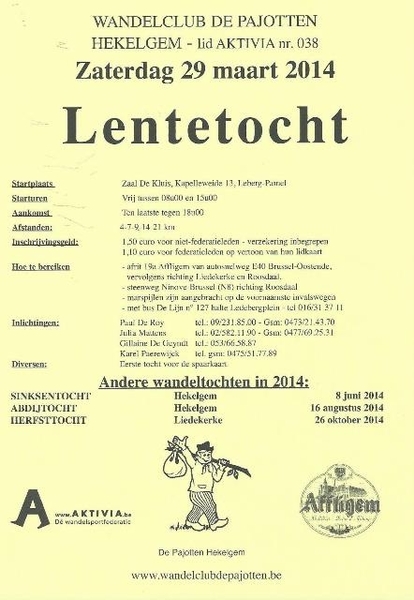 95-Wandeling van onze wandelclub-De Pajotten-Hekelgem