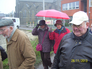 Wandeling naar Mechelse Kruidtuin - 28 november 2013